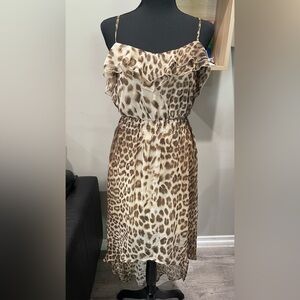 Lola’s Collection Animal Print High Low Dress‎